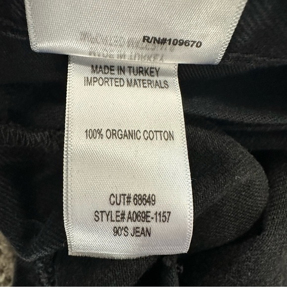 AGOLDE 90'S MID RISE STRAIGHT JEANS IN TAR SIZE 23 MID RISE - Picture 9 of 12